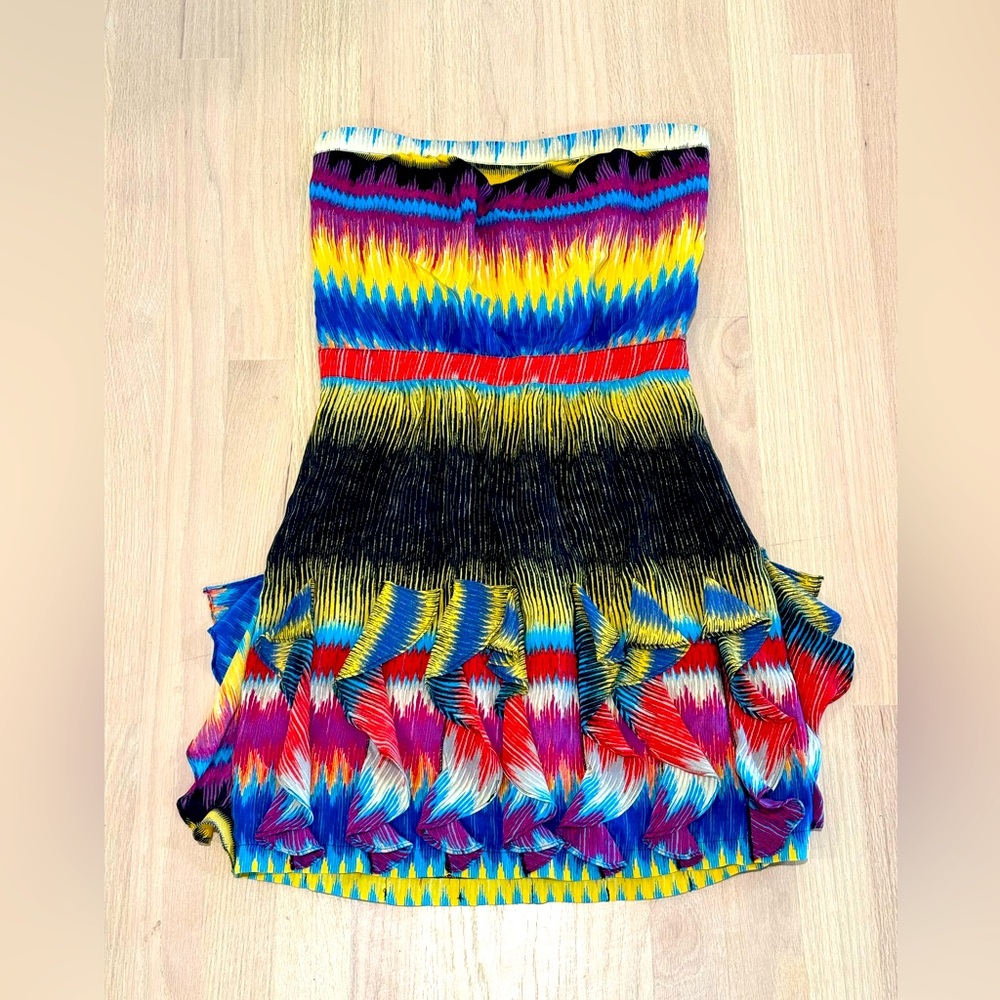 Cynthia Vincent silk mini dress
